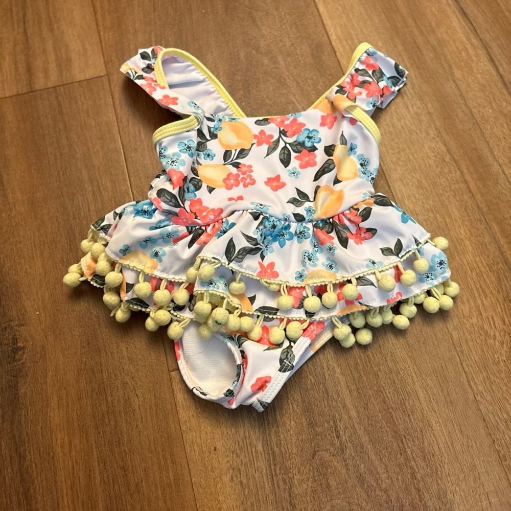 Nicole Miller Floral Baby Swimsuit
